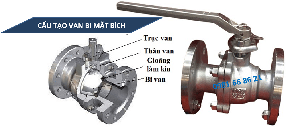 Van bi inox mặt bích 1