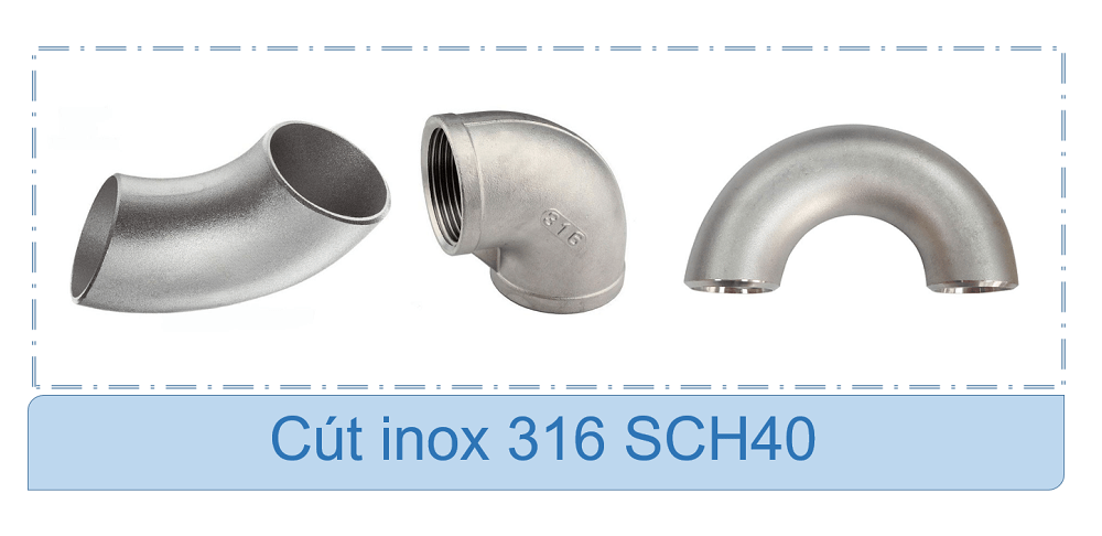 Cút hàn inox 316 SCH40