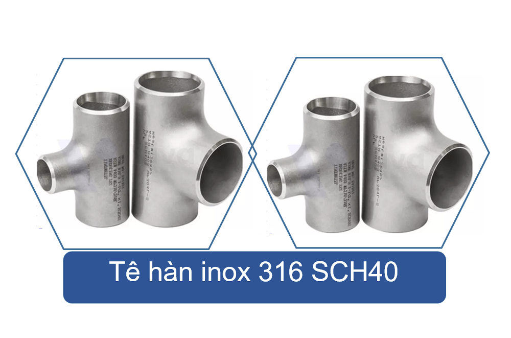 Tê hàn inox 316 SCH40