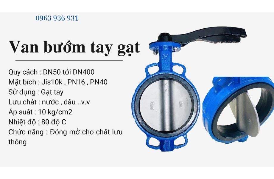 Tại sao nên chọn van bướm gang tay gạt AUT