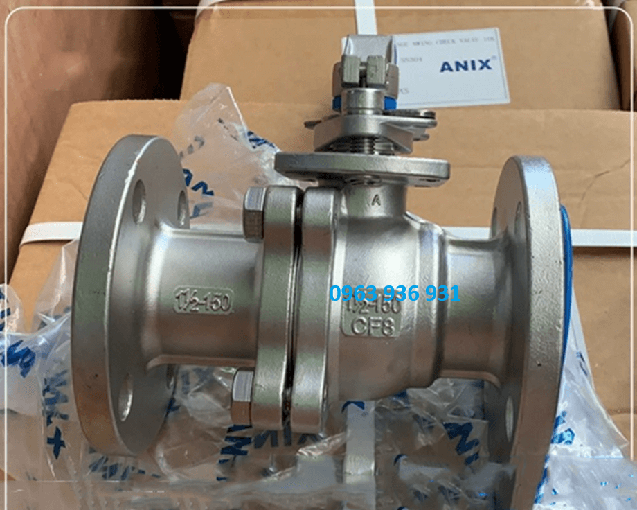 Van bi inox mặt bích ANSI CLASS 150 5