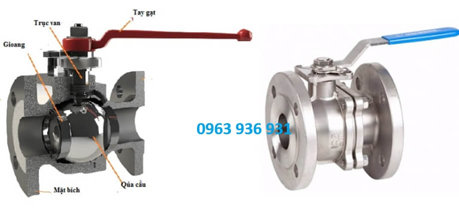 Van bi inox mặt bích DN100 5