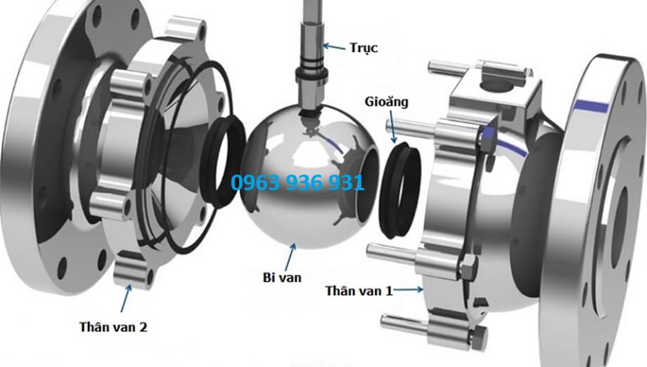 Van bi inox mặt bích JIS10K 5