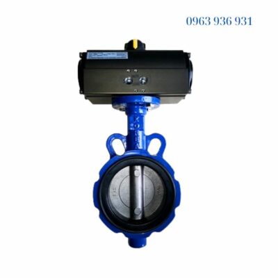 Van bướm gang điều khiển khí nén