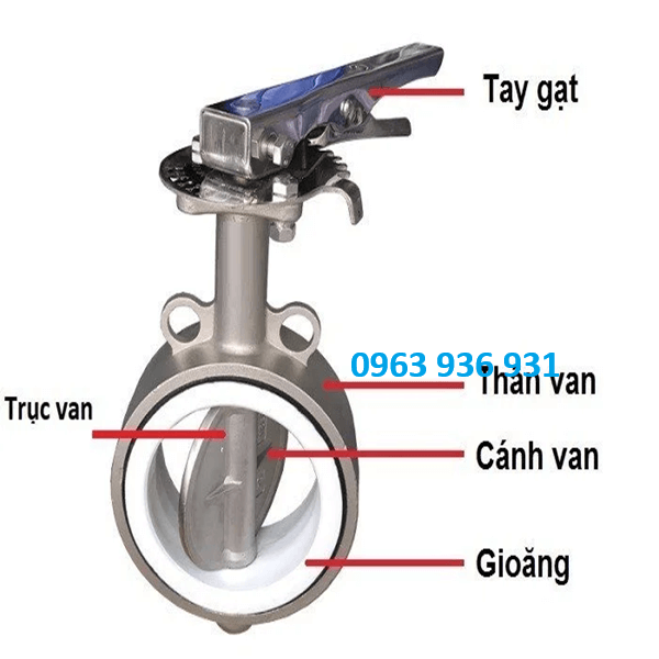 Van bướm inox DN200 3
