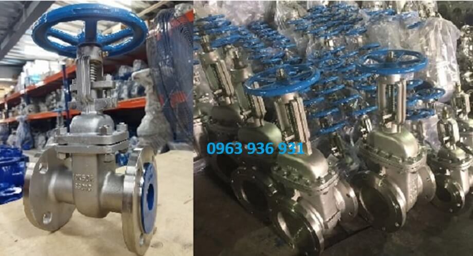 Van cổng inox dn100 4