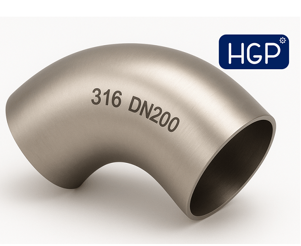 Cút inox 316 DN200 1