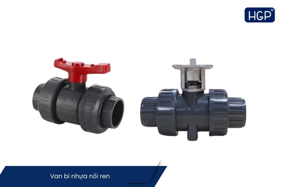 Giá van bi nhựa nối ren