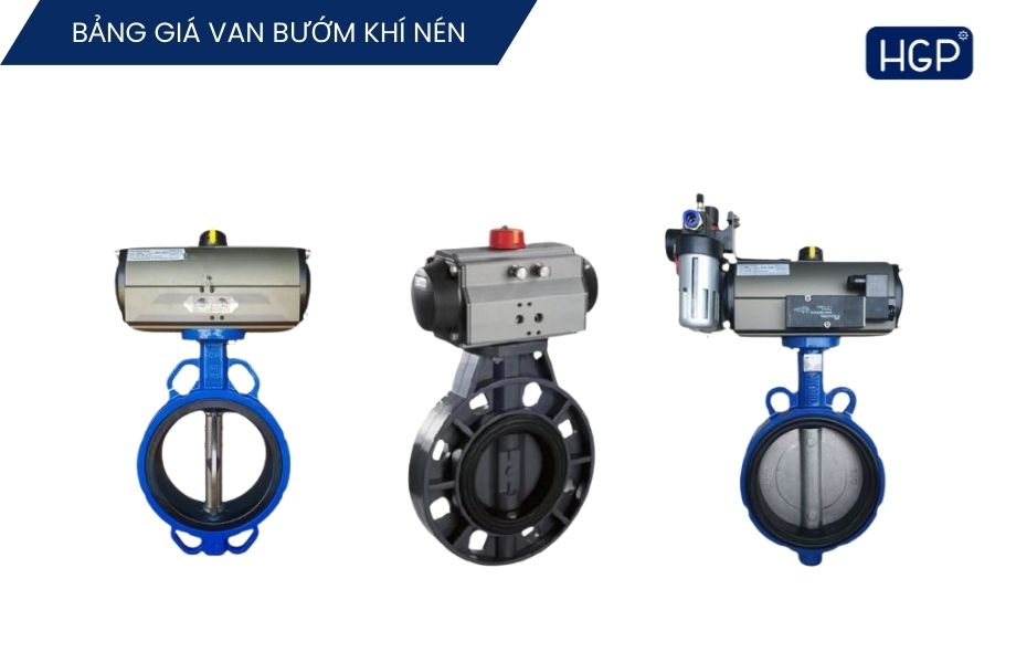 Van bướm điều khiển khí nén