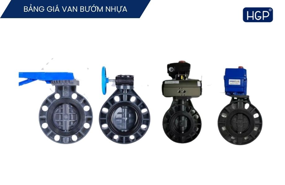 Các dòng van bướm nhựa trên thị trường