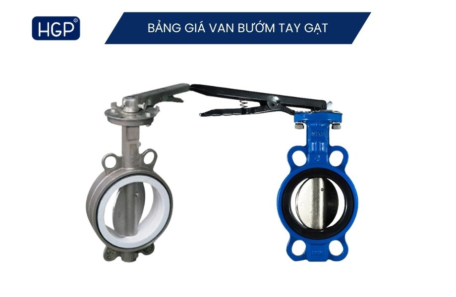 Bảng giá van bướm chi tiết