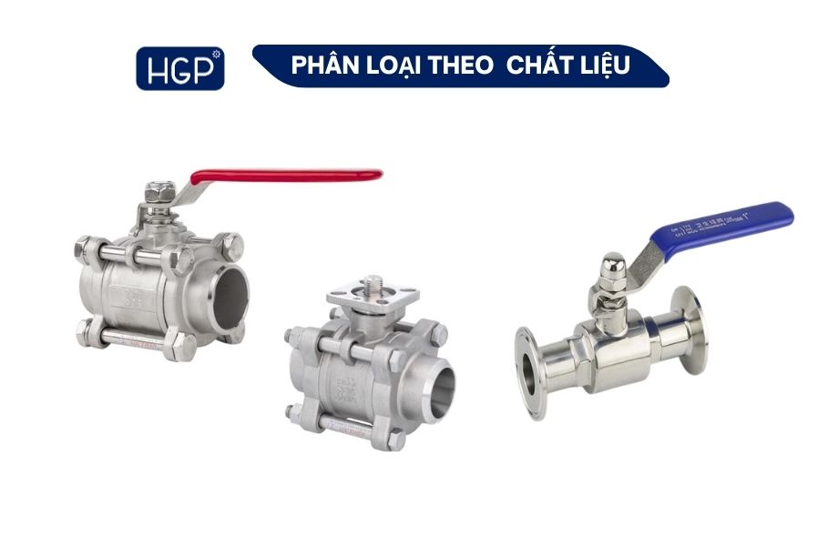 Phân loại van bi theo chất liệu inox