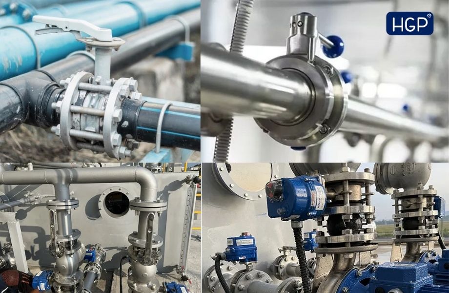 Sử dụng van bướm trong thực tế đúng vị trí