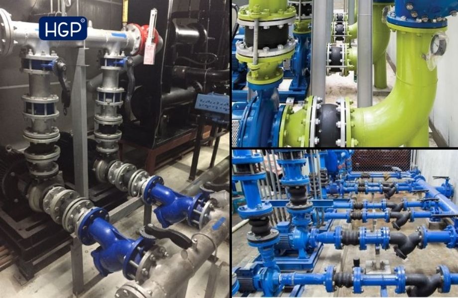 Vai trò chính khớp nối mềm trên đường ống