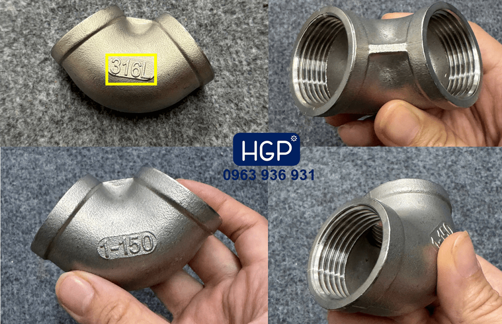 Cút ren inox 316 5