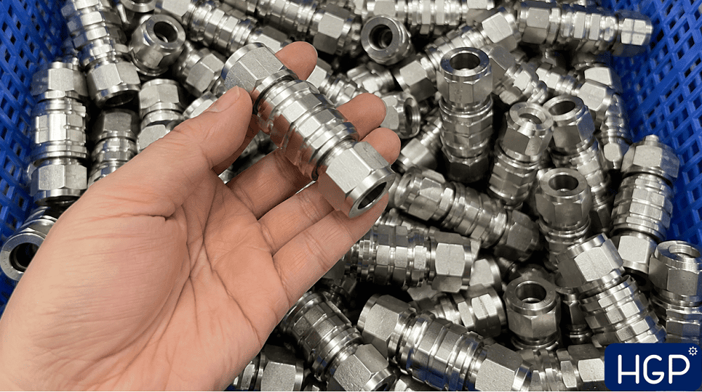 Nối hạt bắp inox phi 22 4