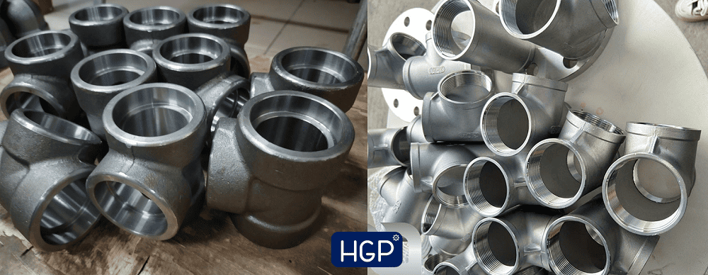 Tê inox CL1500 DN40 1