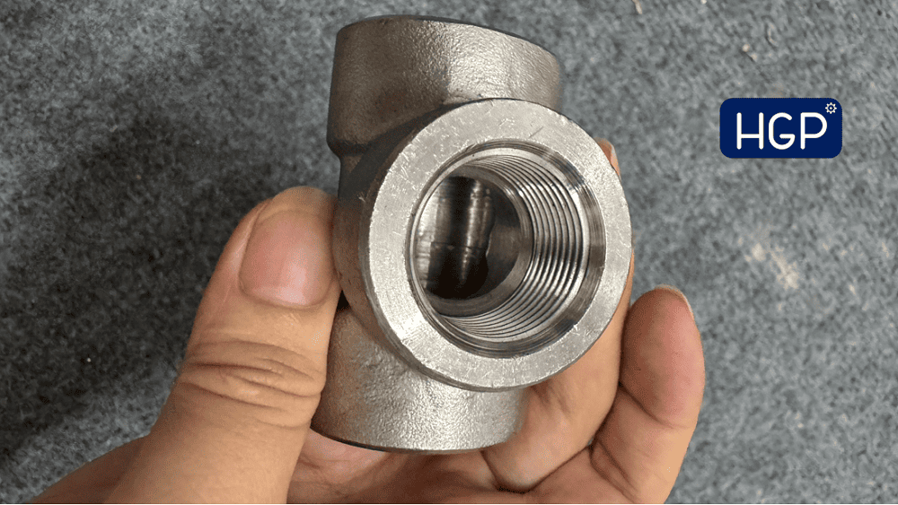 Tê inox CL6000 DN25 5