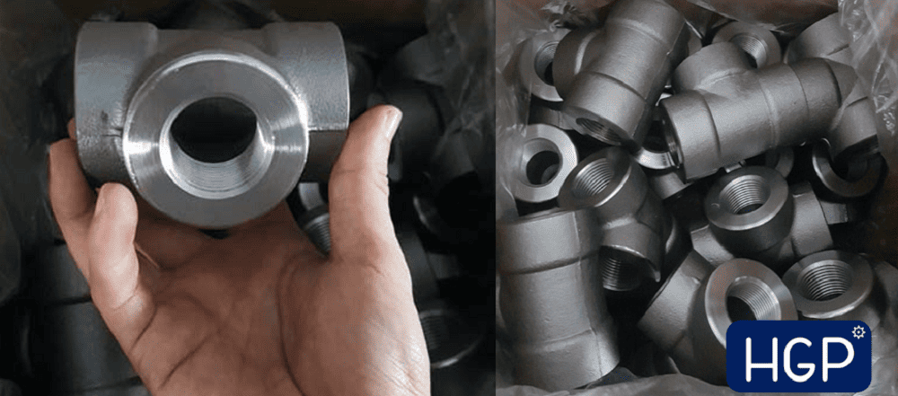 Tê inox CL6000 DN32 5
